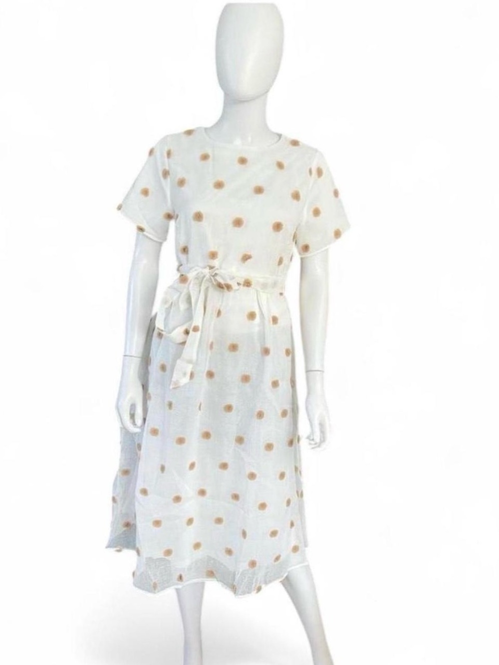 Polagram Swiss dot midi dress size medium - Picture 2 of 5